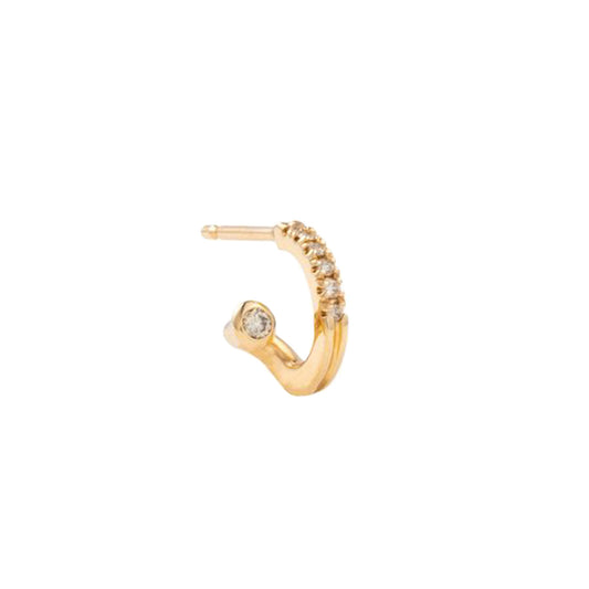 Single Diamond Drosera Earring - Right