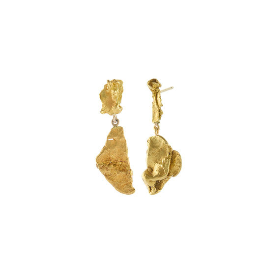 Green River Gold Drop Earrings - Main Img