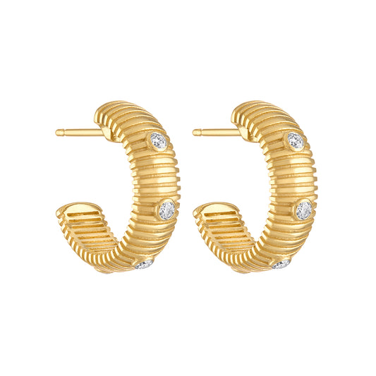 Clio Small Hoop Earrings - Main Img