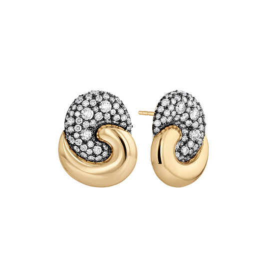 Diamond Duet Medium Earrings - Main Img