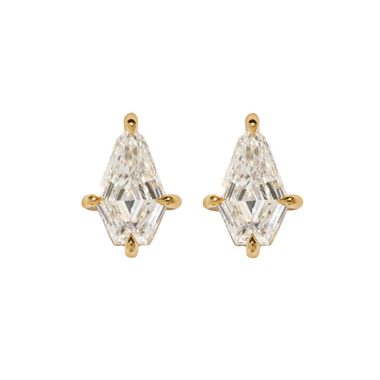Allure Shield Stud Earrings - Main Img