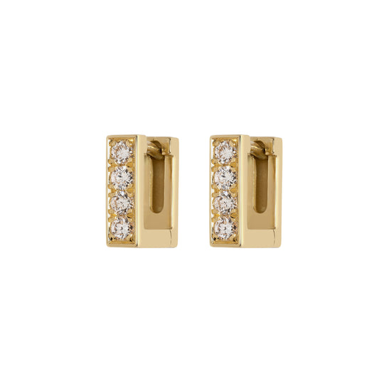 Mosaic Diamond Hoops - Main Img