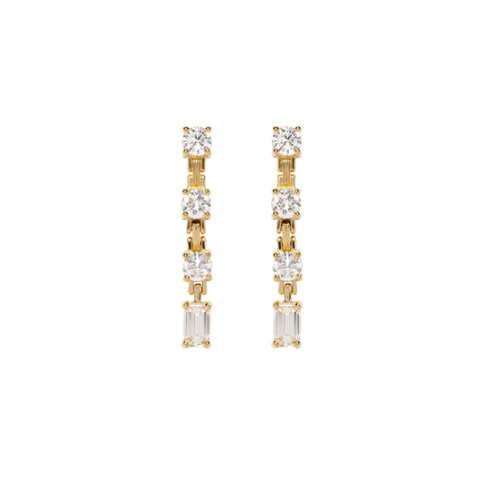 Diamond Pirouette Strand Earrings - Main Img