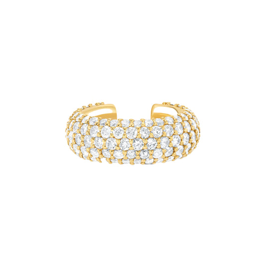 Pave Diamond Bombe Ear Cuff - Main Img
