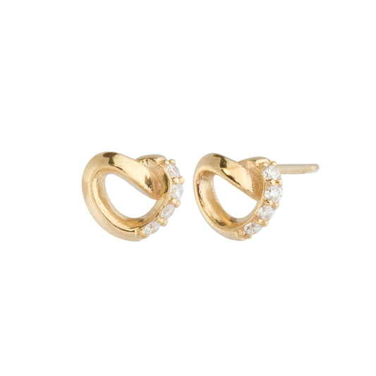 Diamond Mini Knot Stud - Main Img