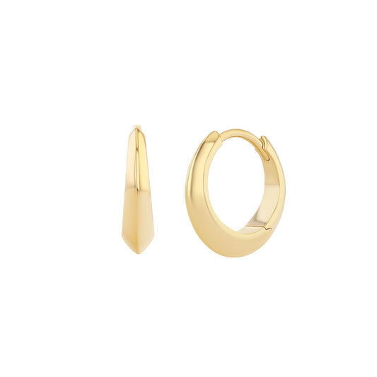 Medium Thin Crescent Huggies - Main Img