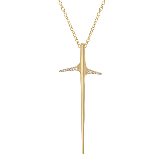 Diamond Points Large Thorn Necklace - Main Img