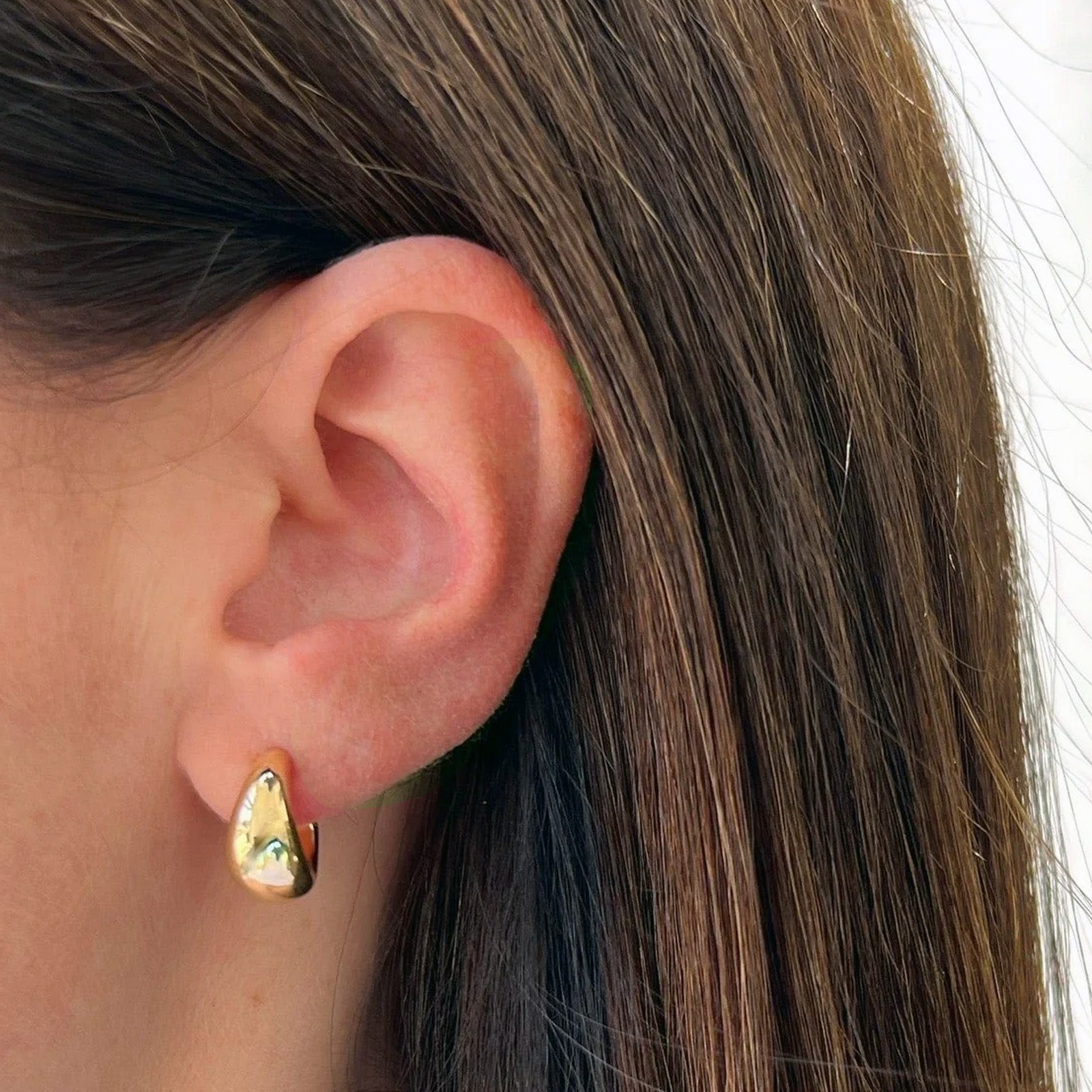 Jumbo Dome Hoop Earrings