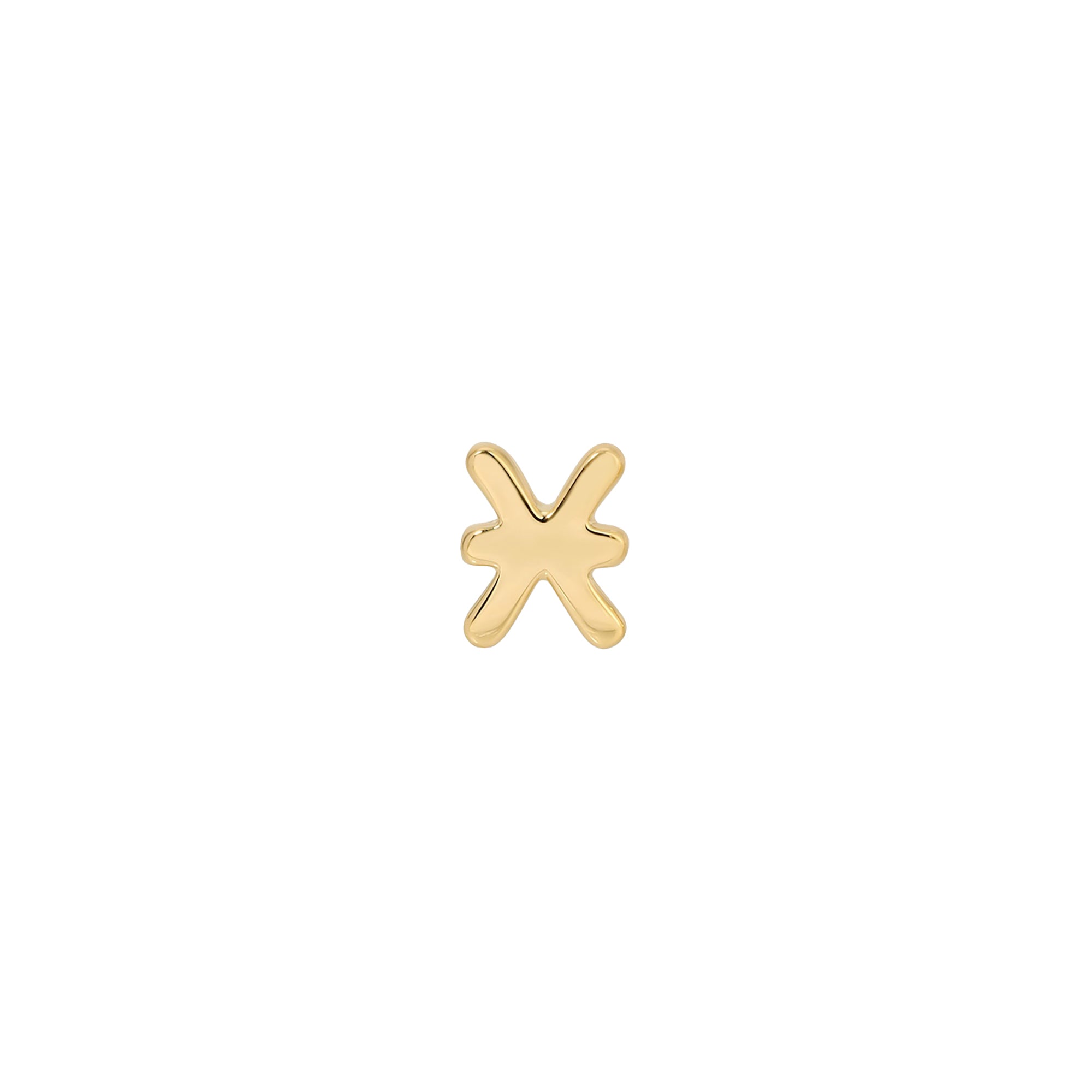 Mini Pisces Zodiac Stud Earring