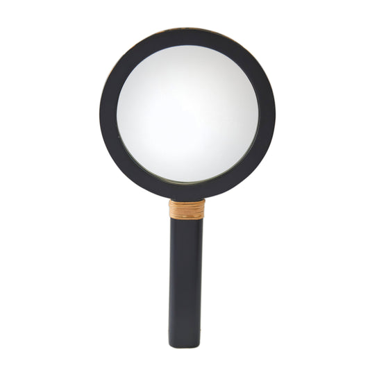 Leopard Motif Marquetry Hand Mirror