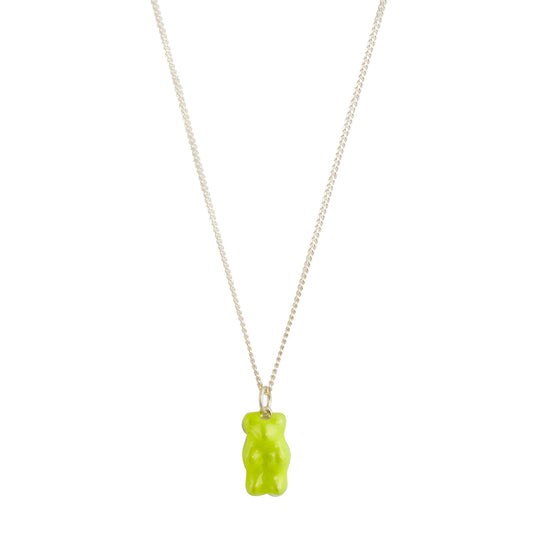 Mini Gummy Pendant Necklace - Neon Yellow - Main Img