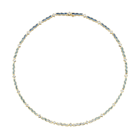 Water Awakening Tennis Necklace - Main Img