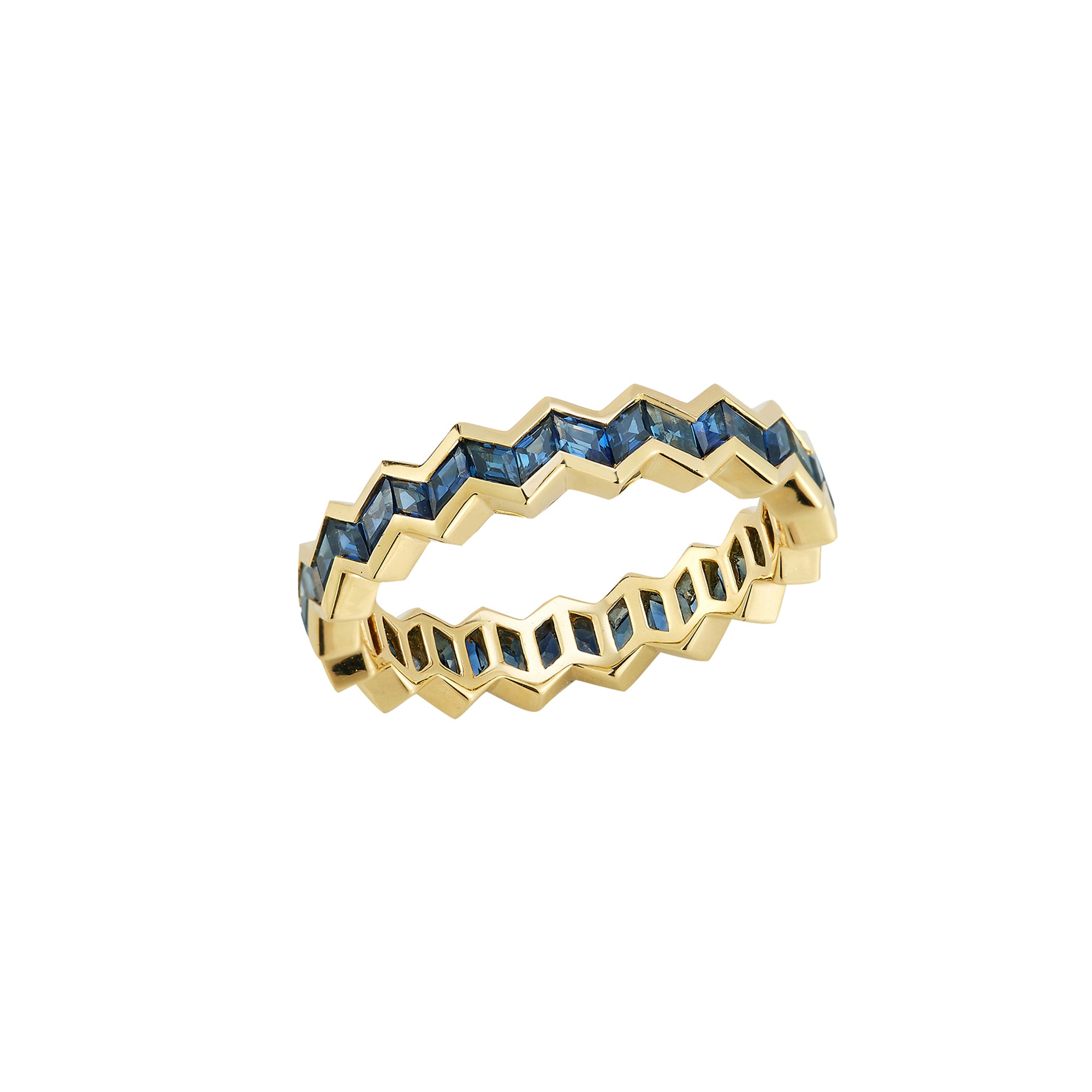 Vibrations Eternity Ring – Blue Sapphire