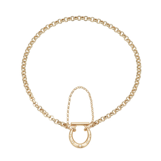 Diamond Small Horseclip Bracelet - Main Img