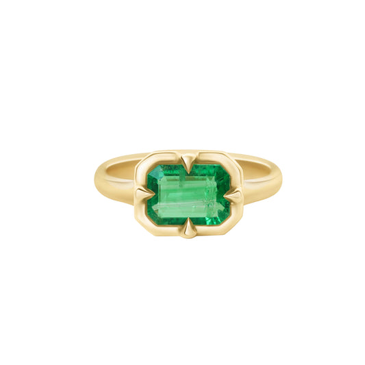Brazilian Emerald Compass Ring - Main Img