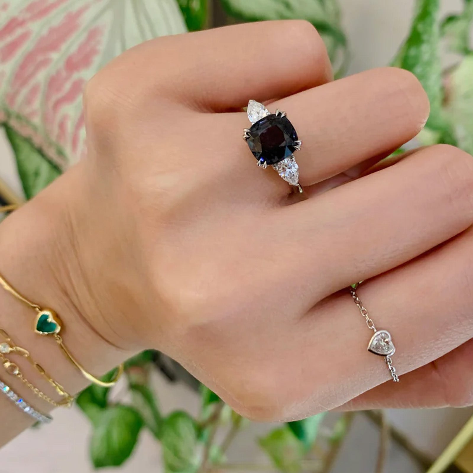 YI Collection Forever Love Ring - Rings - Broken English Jewelry on model