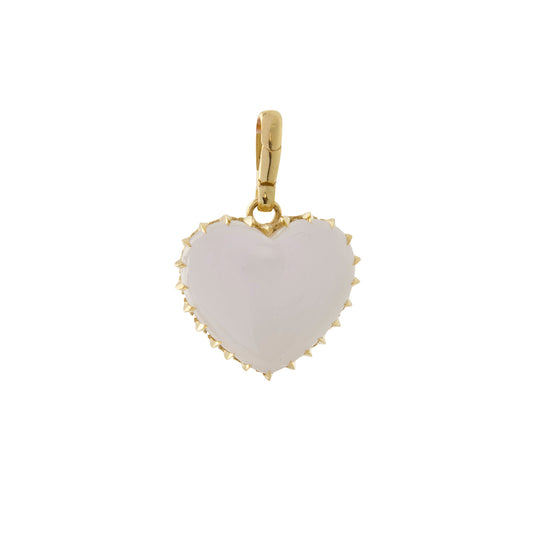 Mother of Peal Victorian Heart Pendant - Main Img