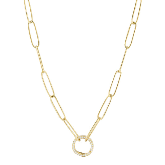 Charm Chain with Diamond Clasp - Main Img