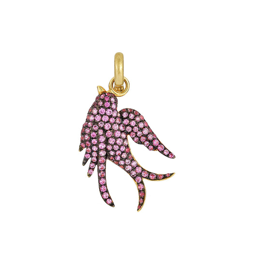 Sparrow Charm - Pink Sapphire - Main Img