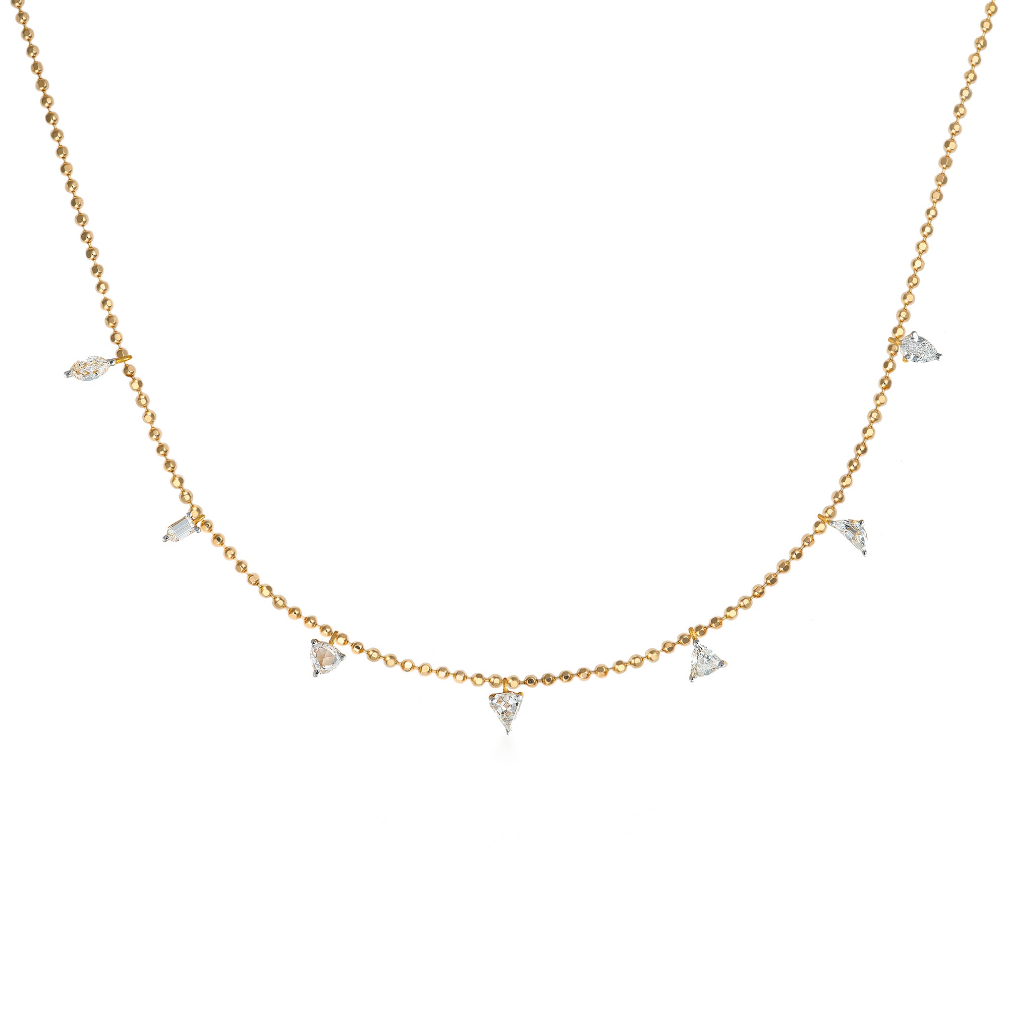 Adjustable Petite Kumaree Diamond Drop Necklace