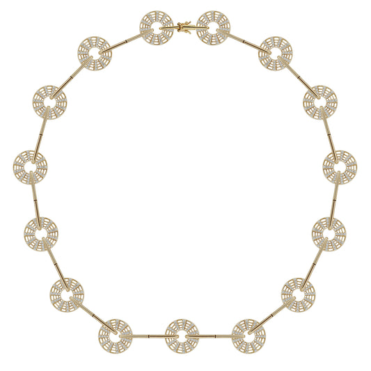 Diamond Twist Kaleidoscope Necklace - Main Img