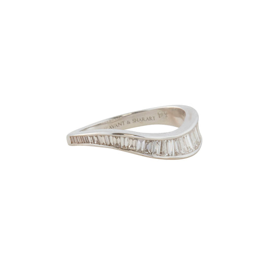 Baguette Diamond Talay Wave Ring