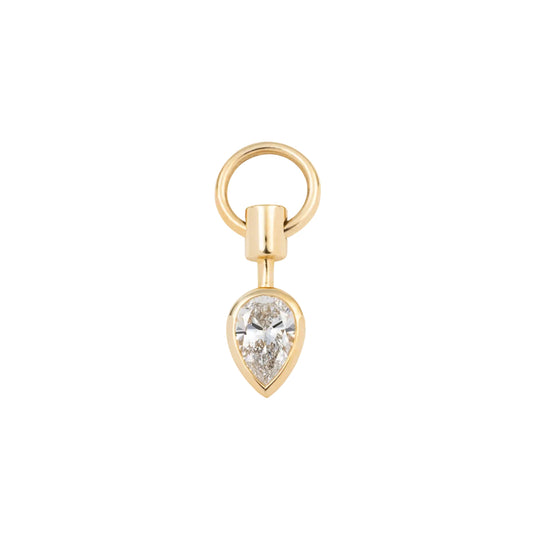 Lab Grown Pear Diamond Hypnotic Pendulum Charm - Main Img
