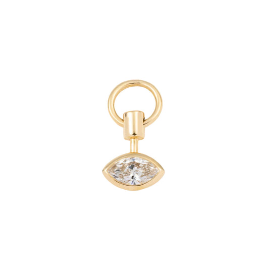 Lab Grown Diamond Hypnotic Eye Pendulum Charm - Main Img