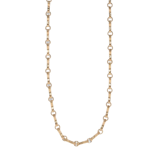 Large Motif Double Link Chain Necklace - Main Img