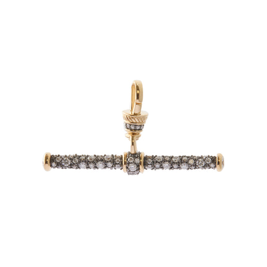 Diamond T-Bar Pendant with Albert Clip - Main Img