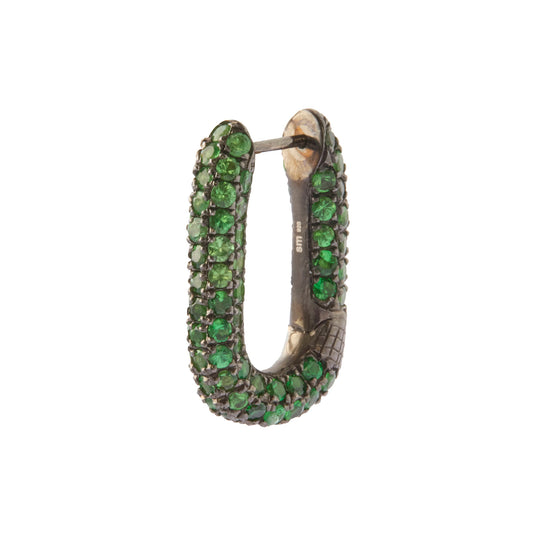 Tsavorite Link Earring - 23mm - Main Img