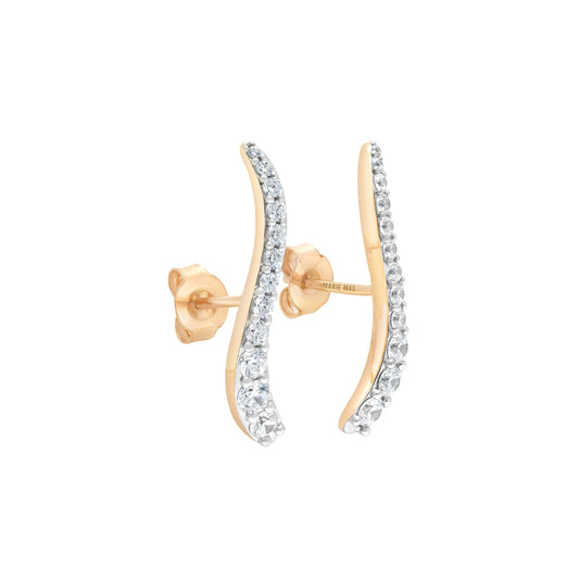 Diamond Ray Earrings