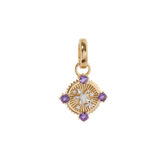 Diamond and Amethyst Resilience Miniature Medallion - Main Img