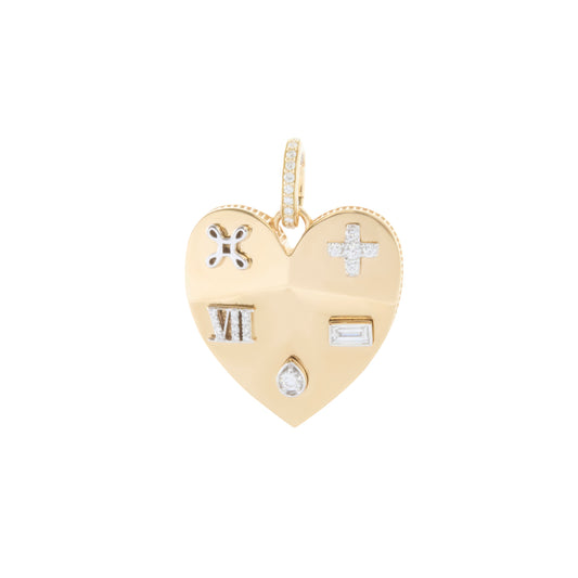 Ever Growing True Love Facets of Love Heart Pendant - Main Img