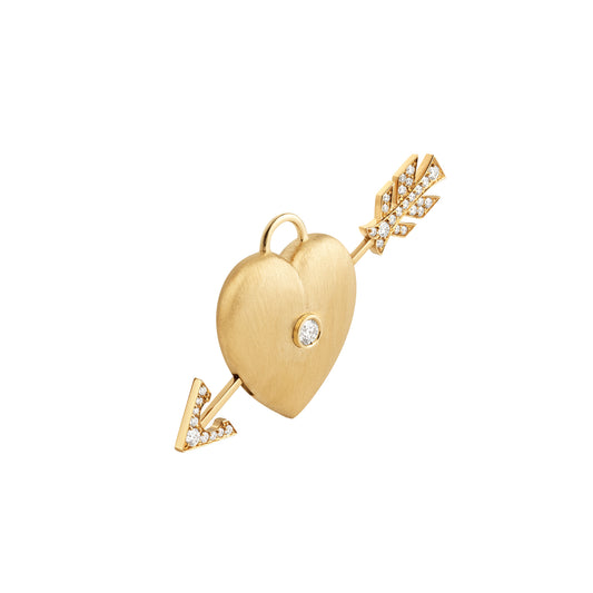 Diamond Coeur Percé Pendant