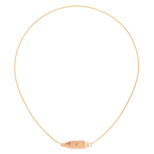 Brown Diamond Micro Coco Necklace - 16.5" - Main Img