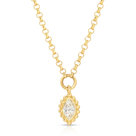 Marquise Diamond Reverie Solitaire Necklace