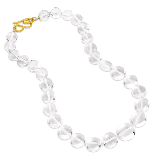 Round Rock Crystal Collar Necklace