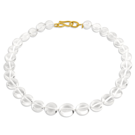 Round Rock Crystal Collar Necklace - Main Img