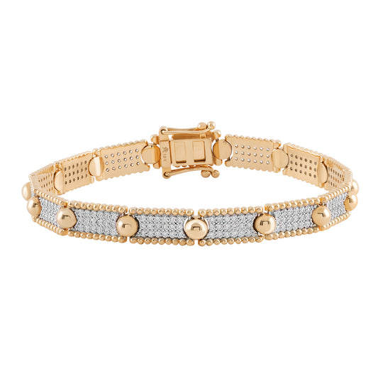 Diamond Trio Beads Bracelet - Main Img