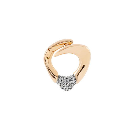 Diamond Peak Stud Hoop Earring (Left) - Main Img