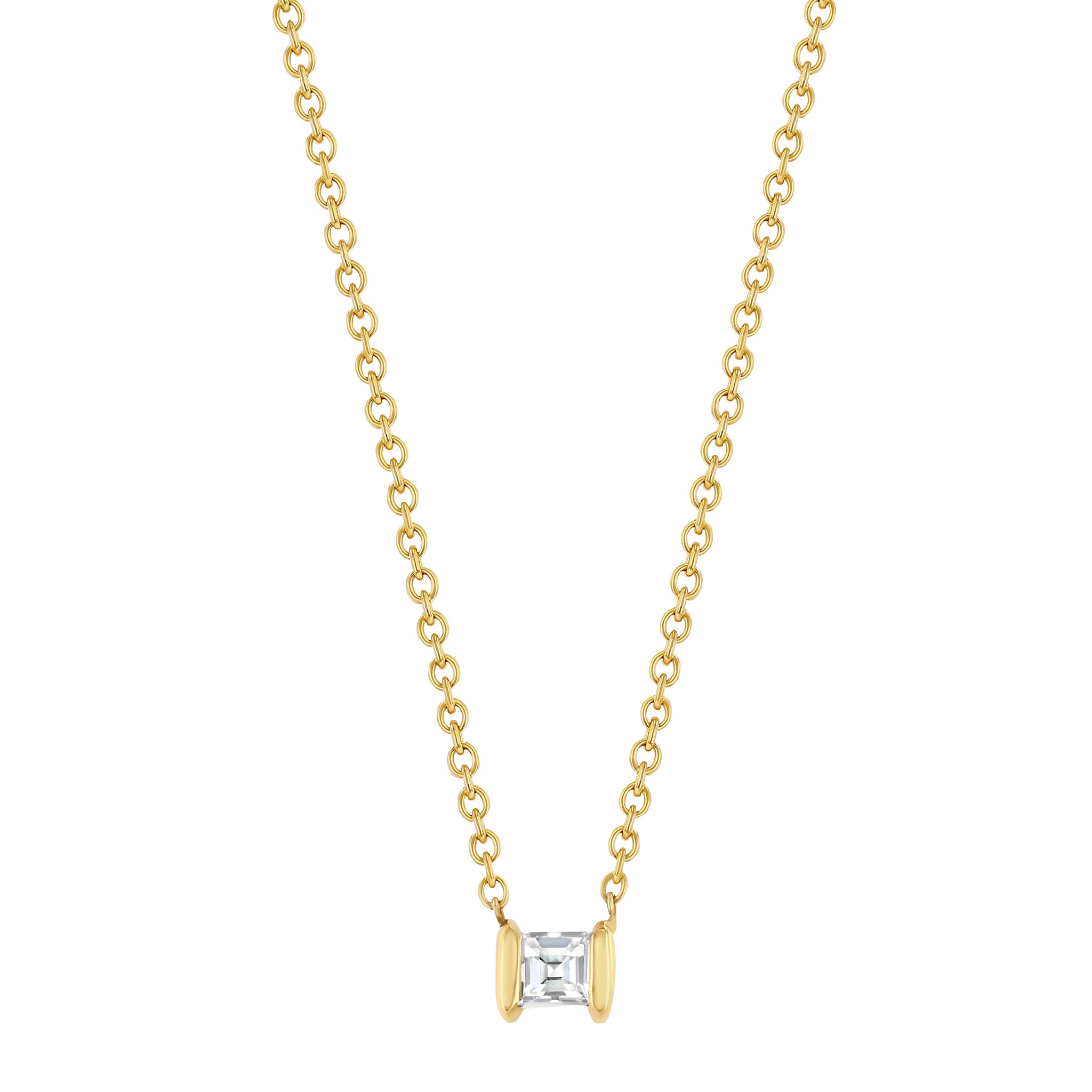 Mini Diamond Anchor Necklace