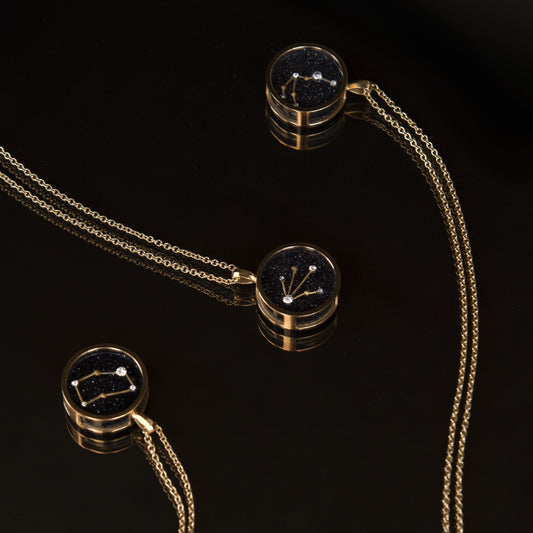 Zodiac Night Sky Necklace - Gemini