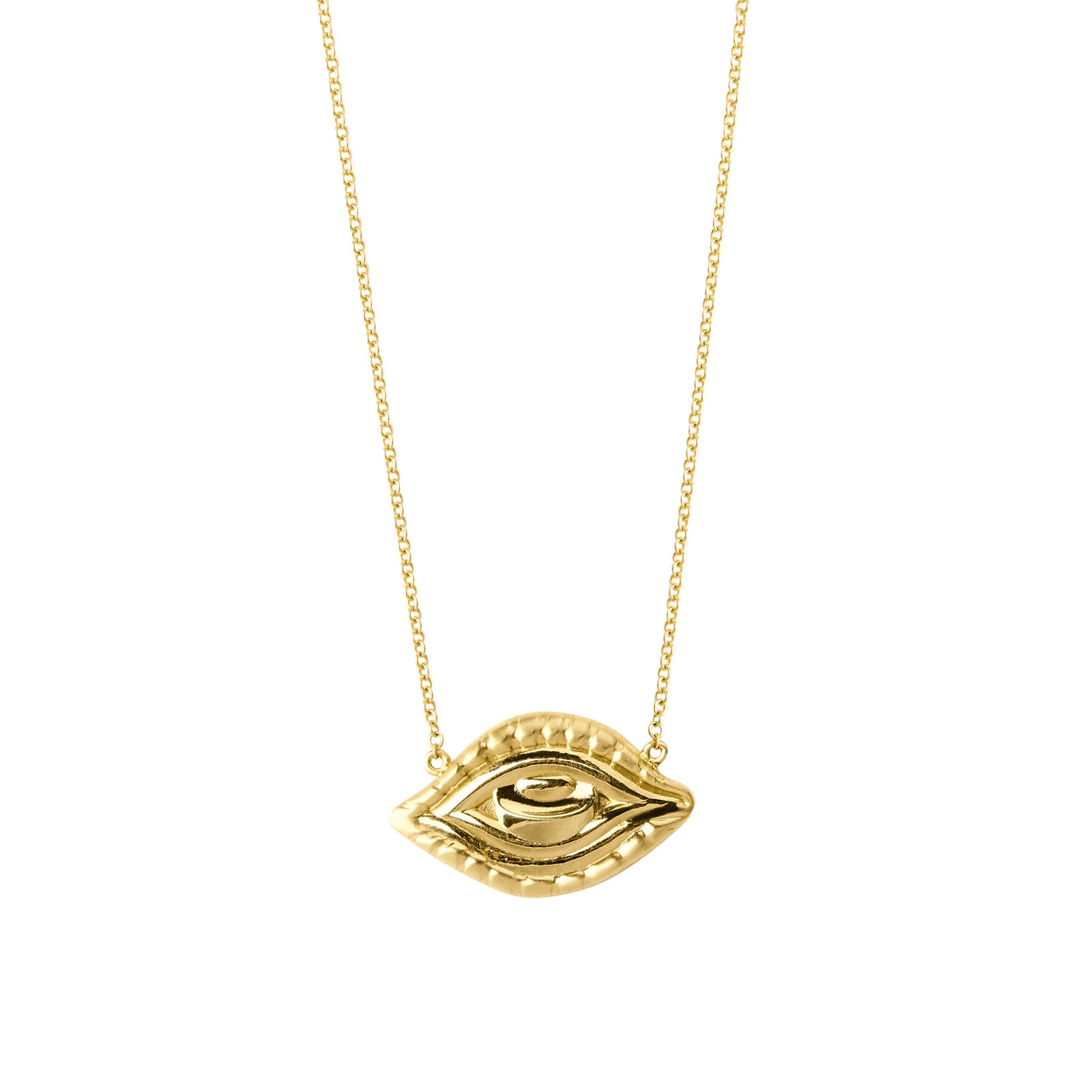 Christina Alexiou Protective Eye Necklace - Necklaces - Broken English Jewelry detail