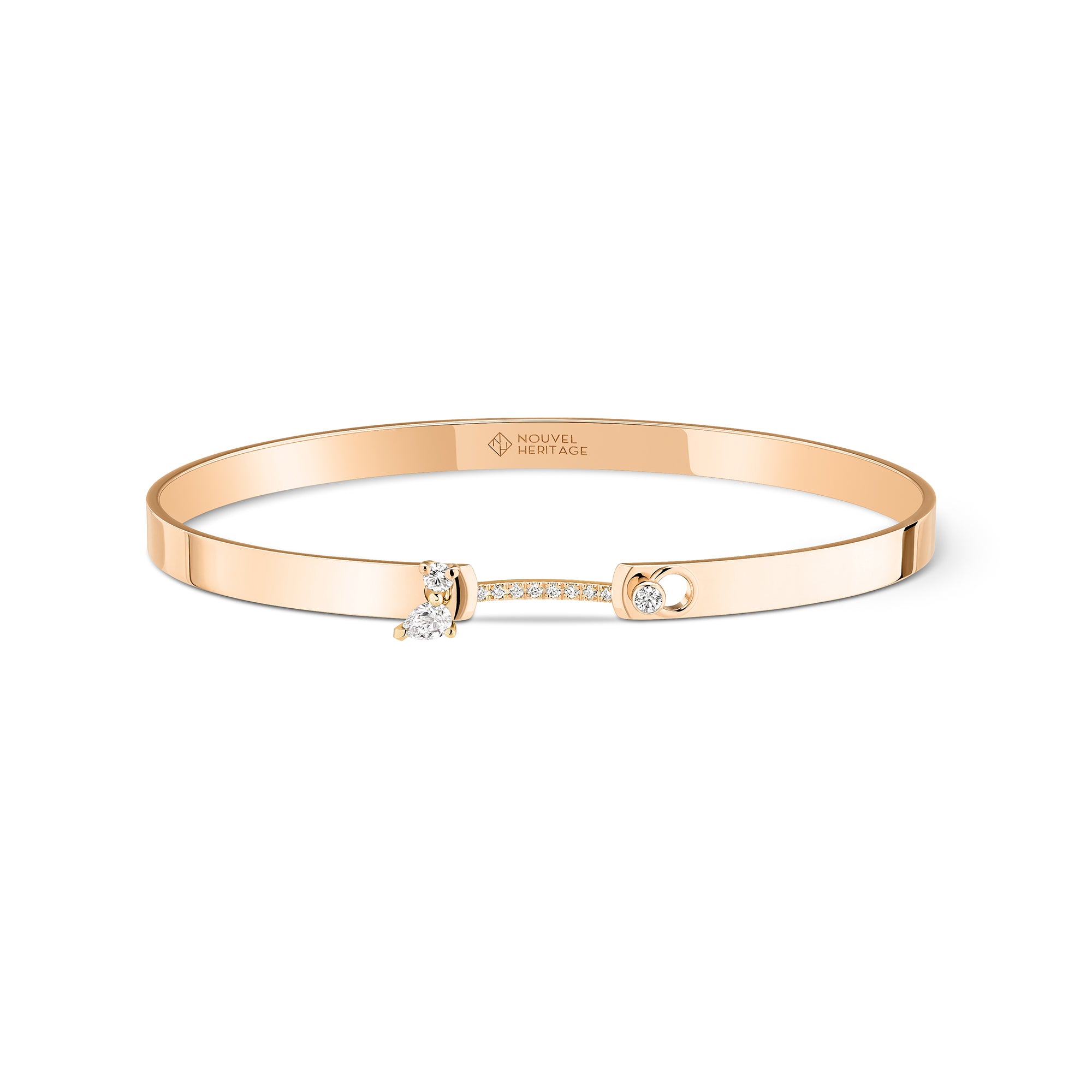 Diamond Cocktail Time Bangle - Rose Gold