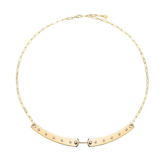Brunch In NY Mood Necklace - Yellow Gold - Main Img