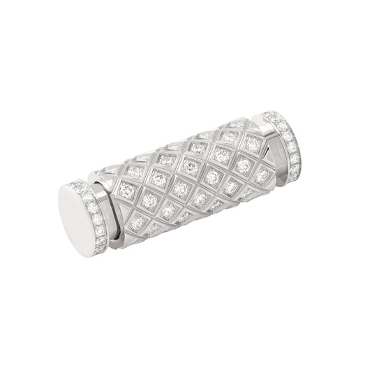 Diamond Latch Pendant - White Gold - Main Img