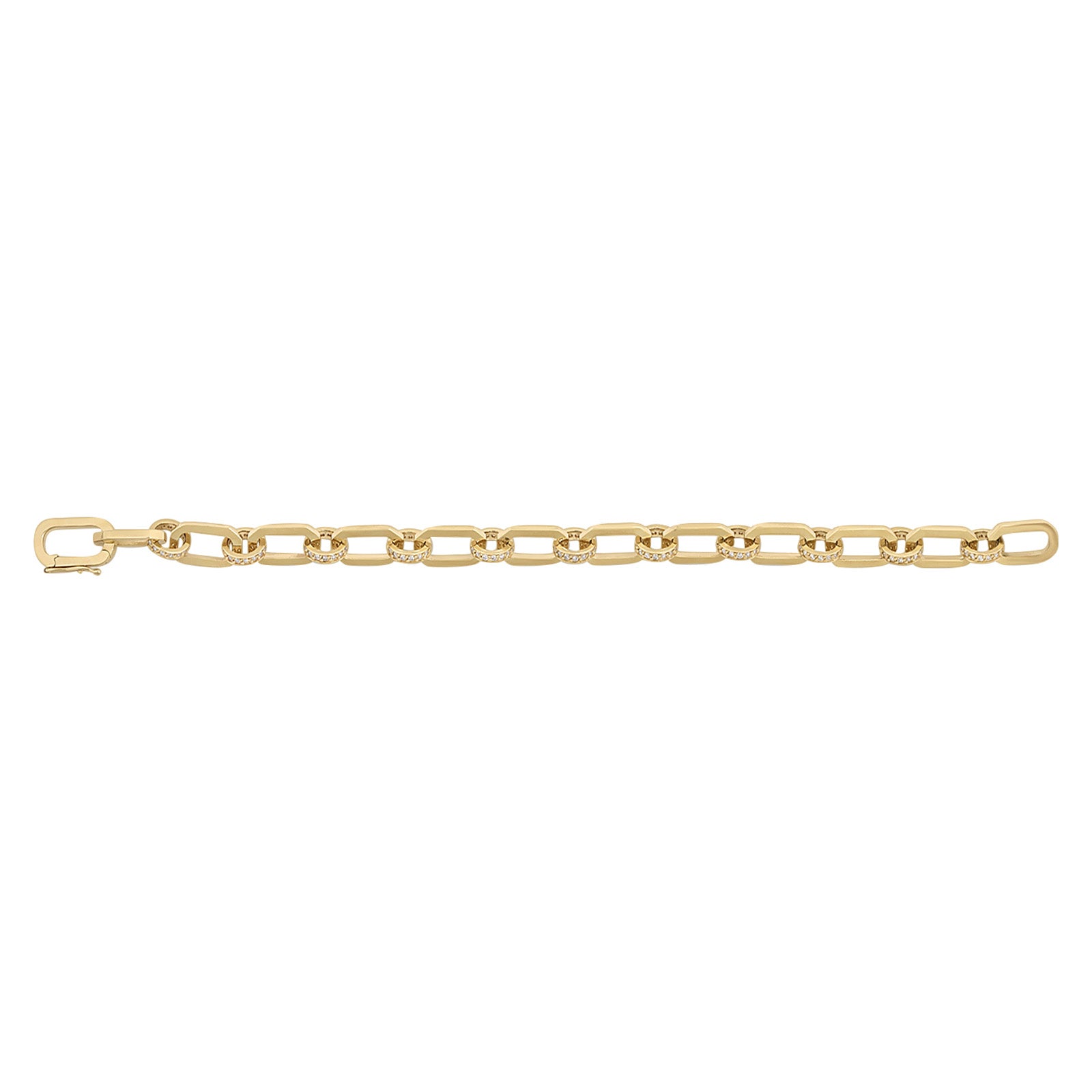 Nancy Newberg Full Cut Diamond Link Bracelet - Bracelets - Broken English Jewelry