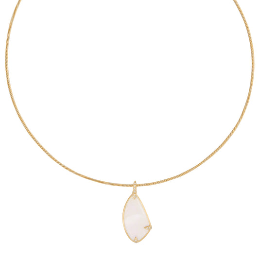 Pendant Choker - Yellow Gold - Main Img