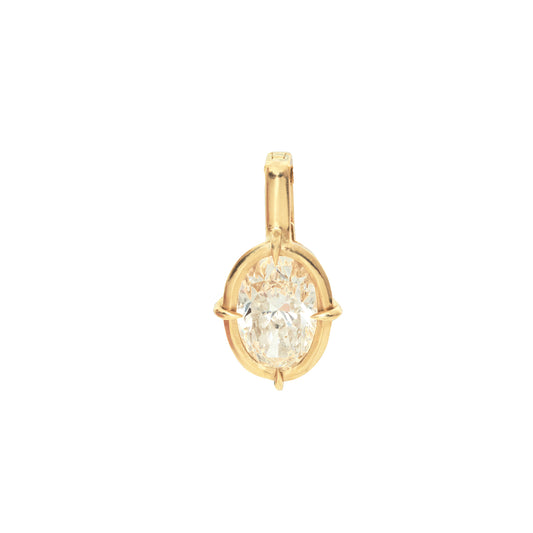 Champagne Diamond Compass Pendant - Main Img